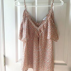 Sienna sky size medium cold shoulder floral top